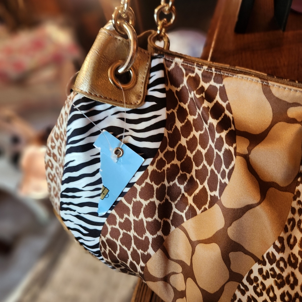 Kathy Van Zeeland Animal Print Bag